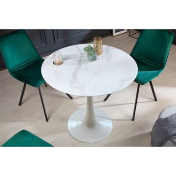 Ronde Eettafel Lyon Wit 80cm - 41525