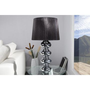Tafellamp Mia Zwart/Zilver 60cm - 19699