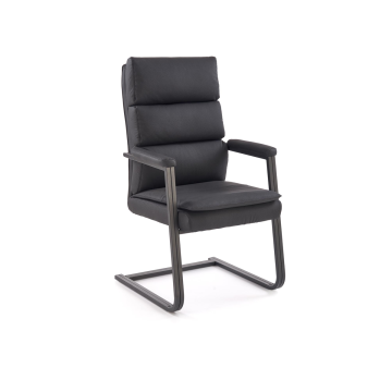 Moderne Stoel Adriano Zwart Ecoleer