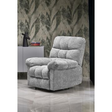 Elektrisch Verstelbare Relax Fauteuil Amore Grijs Stof