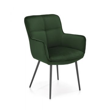 Moderne Eetkamerstoel K463 Groen Fluweel 