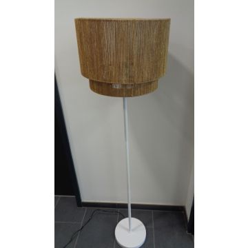 Vloerlamp Pure Natuur Rotan wit 150cm - 40332
