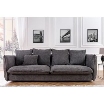 Bank 3-zits Cocooning Grijs 225cm - 43440