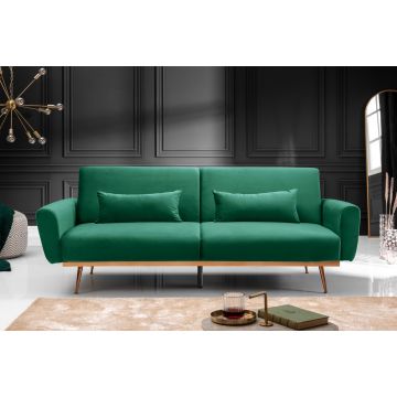 Slaapbank Bellezza Smaragdgroen 210cm Fluweel - 39914