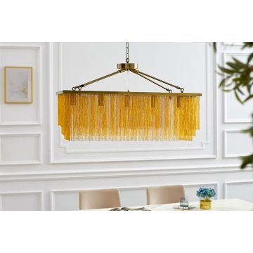 Glamoureuze Hanglamp Royal 80cm Messing Goud Metalen Ketting Design Hanglamp - 43760