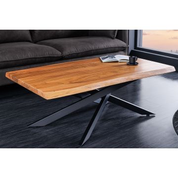 Massief Acaciahouten Boomrand Salontafel Mammoet 110cm - 44059