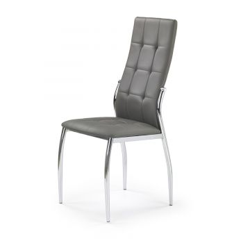 Moderne Eetkamerstoel K209 Grijs Eco Leer