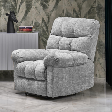 Elektrisch Verstelbare Relax Fauteuil Amore Grijs Stof