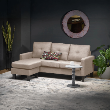 3-Zitsbank Gerson Beige Incl. Voetenbank