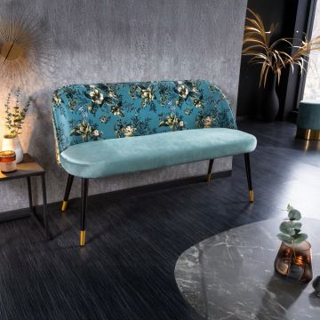 Bank Boutique Turkoois 130cm - 41706