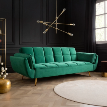 Slaapbank Boutique Smaragdgroen 215cm Fluweel  - 40566