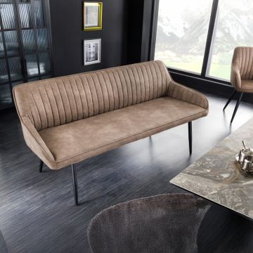 Bank 3-zits Turin Taupe 160cm - 43693