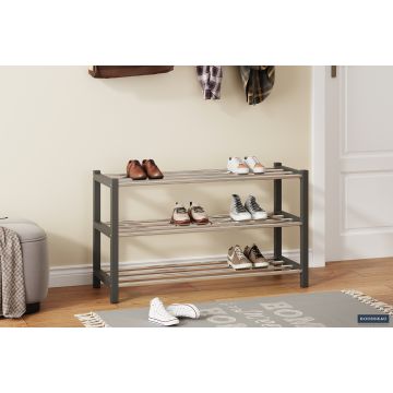 Schoenenrek Sam Grijs 80cm - RD1180-3