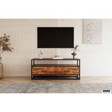 TV-meubel Madeira 120cm Massief Mango Hout - RF2150-1
