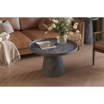 Bijzettafel Manus 80cm Grijs Hout - RD3081-1