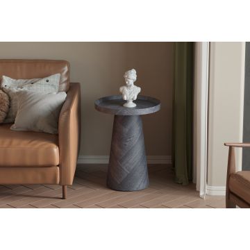 Bijzettafel Manus 45cm Grijs Hout - RD3082-1