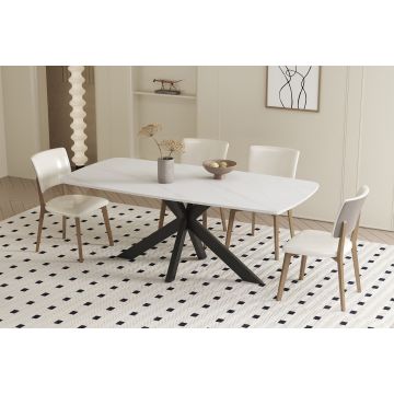 Eettafel Apollo 180cm Wit Marmer - RF51928-1