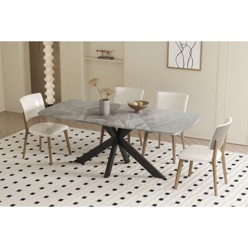 Eettafel Apollo 180cm Grijs Marmer - RF51928-5