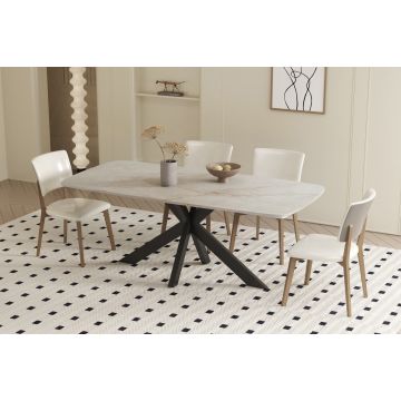 Eettafel Apollo 180cm Beige Marmer RF51928-6