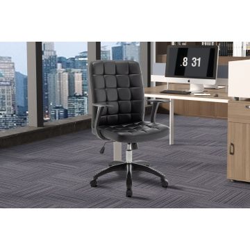 Bureaustoel Luka Zwart - RD9709-2