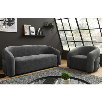 Design Bank 3-zits Vogue Grijs Chenille - 47466