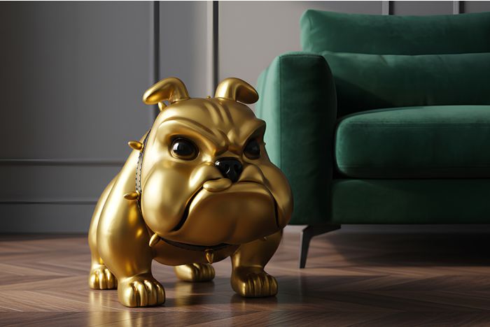 Decoratief Beeld Bulldog Goud 70cm