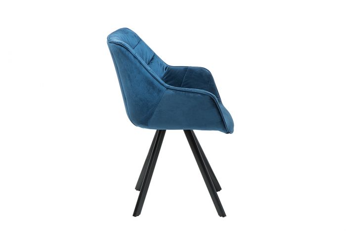 Eetkamerstoel Euphoria Petrol Fluweel Draaibaar Met Armleuning online bestellen / Ventura Design - Ventura Design