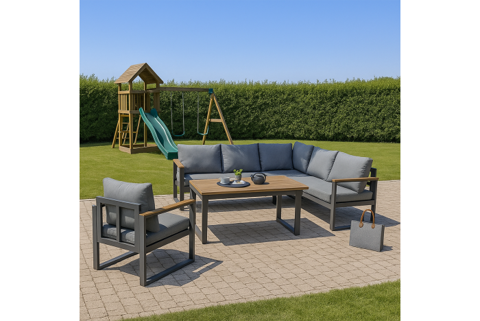 Loungeset Cube Diningset Antraciet Loungeset Cube Diningset Antraciet