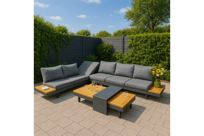 Loungeset Barbados - Emerald antraciet