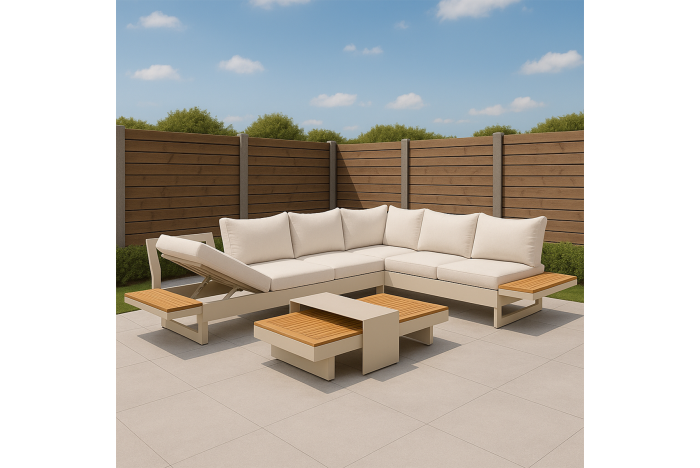 Loungeset Premium Emerald II Warm Wit Hoekbank Loungeset Premium Emerald II Warm Wit Hoekbank