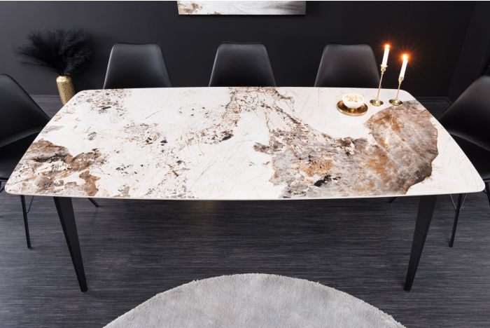 DULVERTON - Uitschuifbare eettafel - Wit - MDF | Leen Bakker